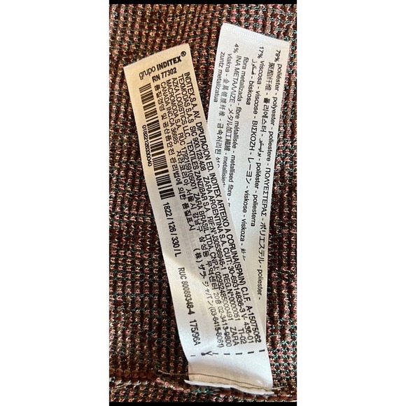 Zara Knit Kimono Coat Special Edition Jacquard Knit Size L Boho Sweater - Picture 11 of 14